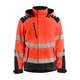 BLÅKLÄDER Highvis softshell-takki kevyesti topattu huomiopun./musta